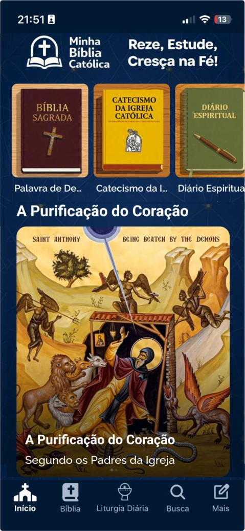 A Purificação do Coração Segundo os Padres da Igreja — Tela do curso