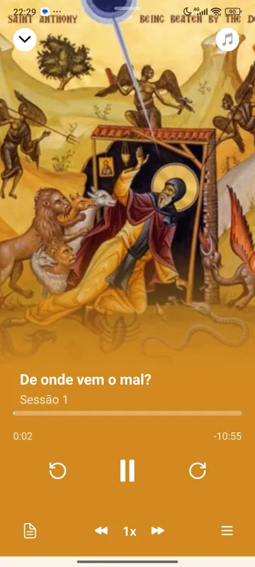 O curso A Purificação do Coração tocando no app Minha Bíblia Católica
