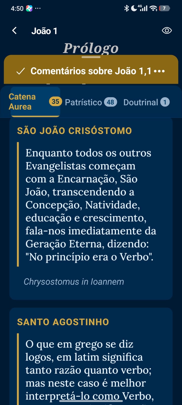 Comentários Patrísticos