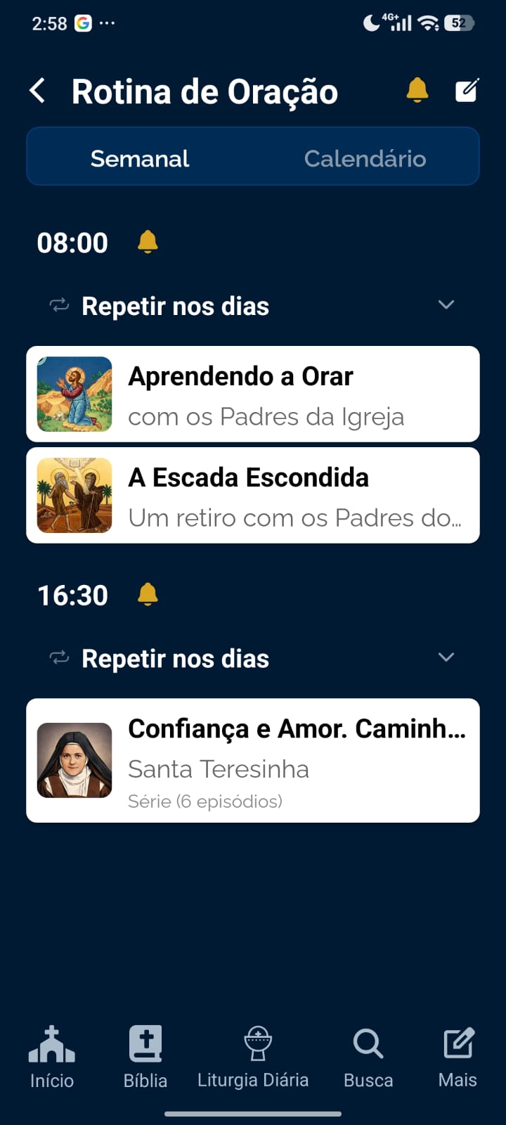 Rotina de Oração